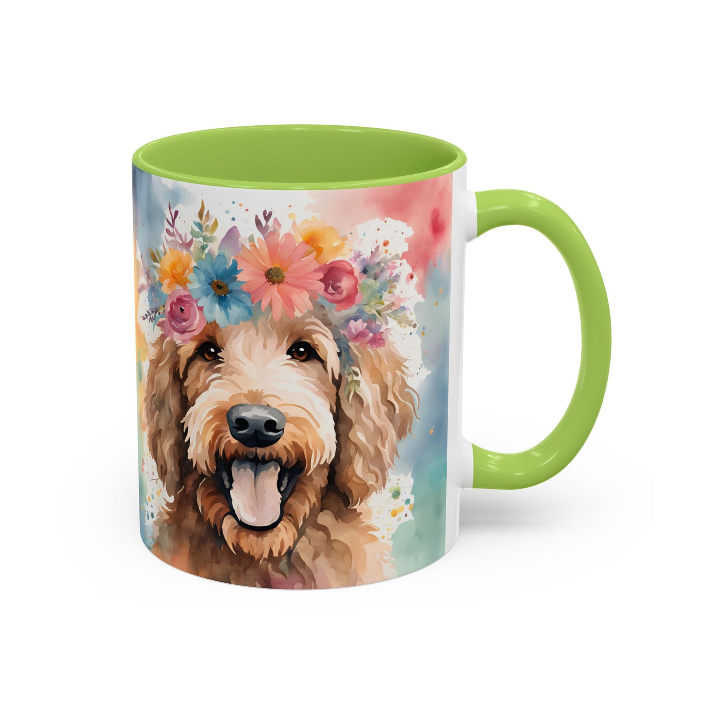 Labradoodle 03 Accent Coffee Mug - Dog Lover Gift