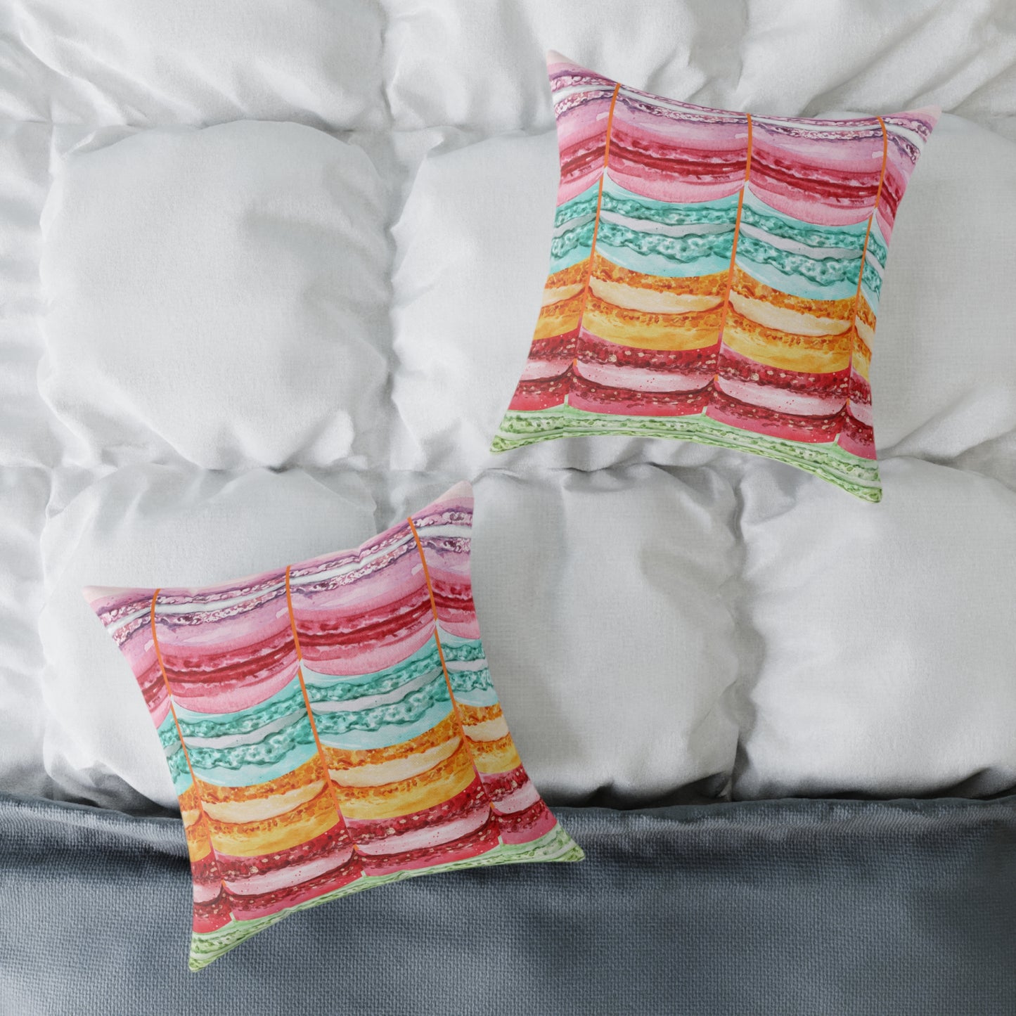 Valentine Macaroons Poly Pillow
