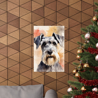 Dogs Schnauzer 01 Matte Vertical Poster