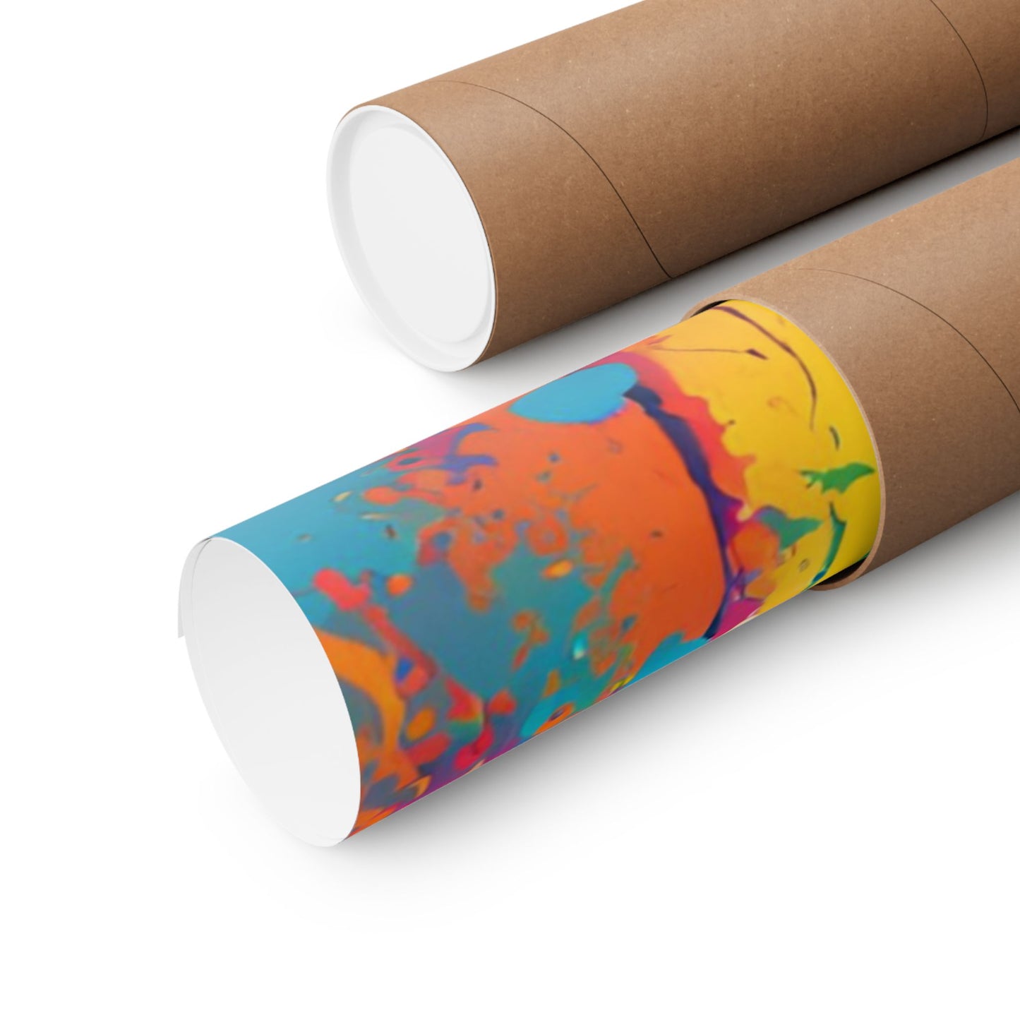 Multicolored Zebra 4 Matte Vertical Poster
