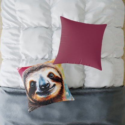 Sloth 02 Poly Pillow - Natures Beauty Design