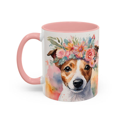Jack Russell 01 Accent Coffee Mug - Dog Lover Gift