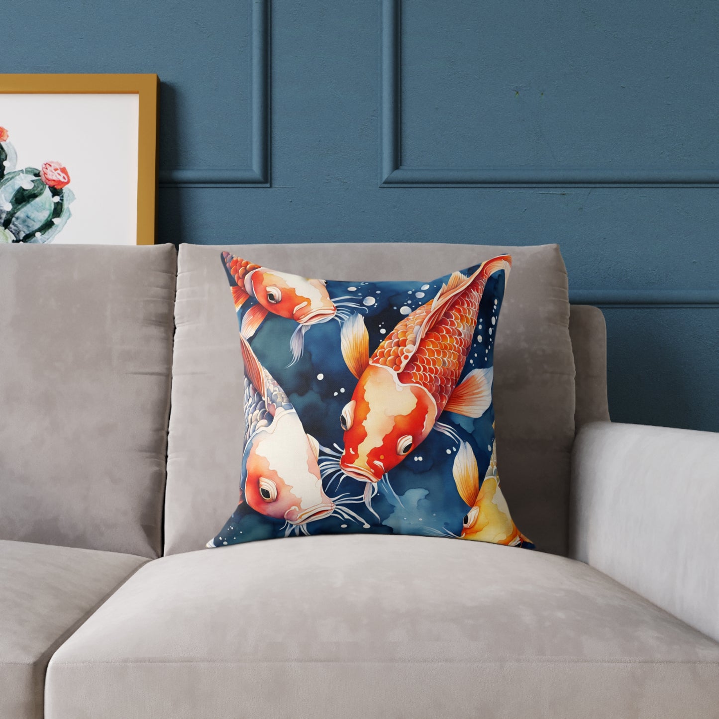 Koi Carp 03 Poly Pillow - Natures Beauty Design