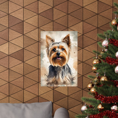 Dogs Yorkshire Terrier 02 Matte Vertical Poster