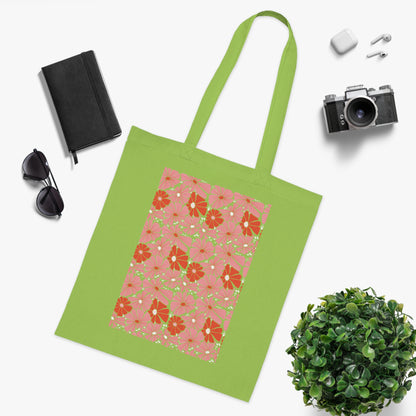 Abstract flowers 18 Cotton Tote