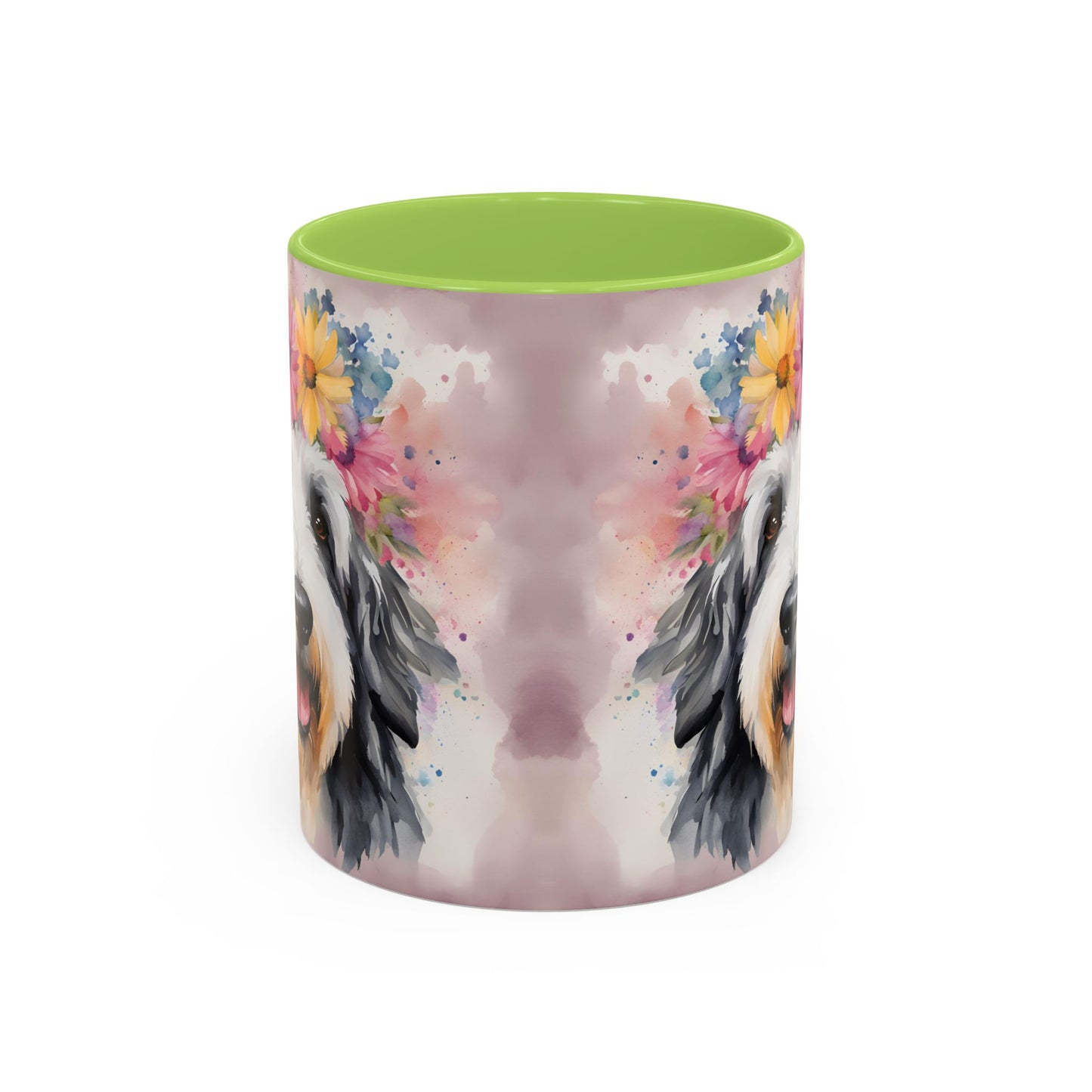 Bearded Collie 01 Accent Coffee Mug - Dog Lover Gift