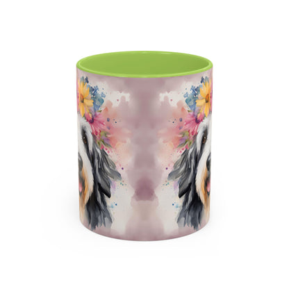 Bearded Collie 01 Accent Coffee Mug - Dog Lover Gift