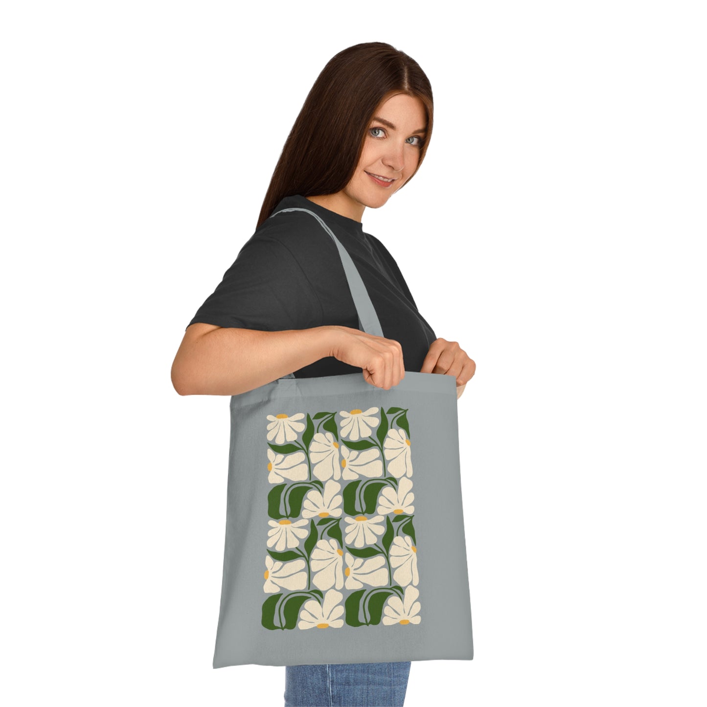 Abstract flowers 02 Cotton Tote