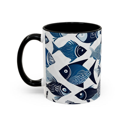 Fish 12 Accent Coffee Mug (11oz)