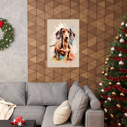 Dogs Dachshund 03 Matte Vertical Poster