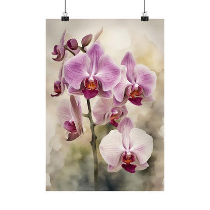 Orchids 06 Matte Vertical Poster