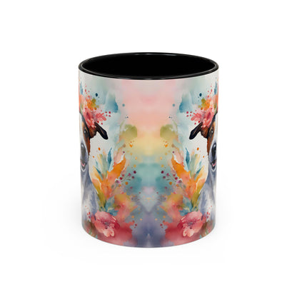 Jack Russell 02 Accent Coffee Mug - Dog Lover Gift