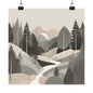 Lonely Forest 2 Matte Square Posters