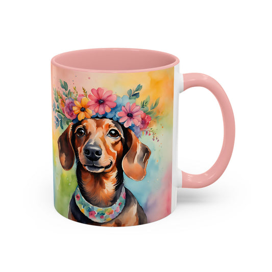 Dachshund 04 Accent Coffee Mug - Dog Lover Gift
