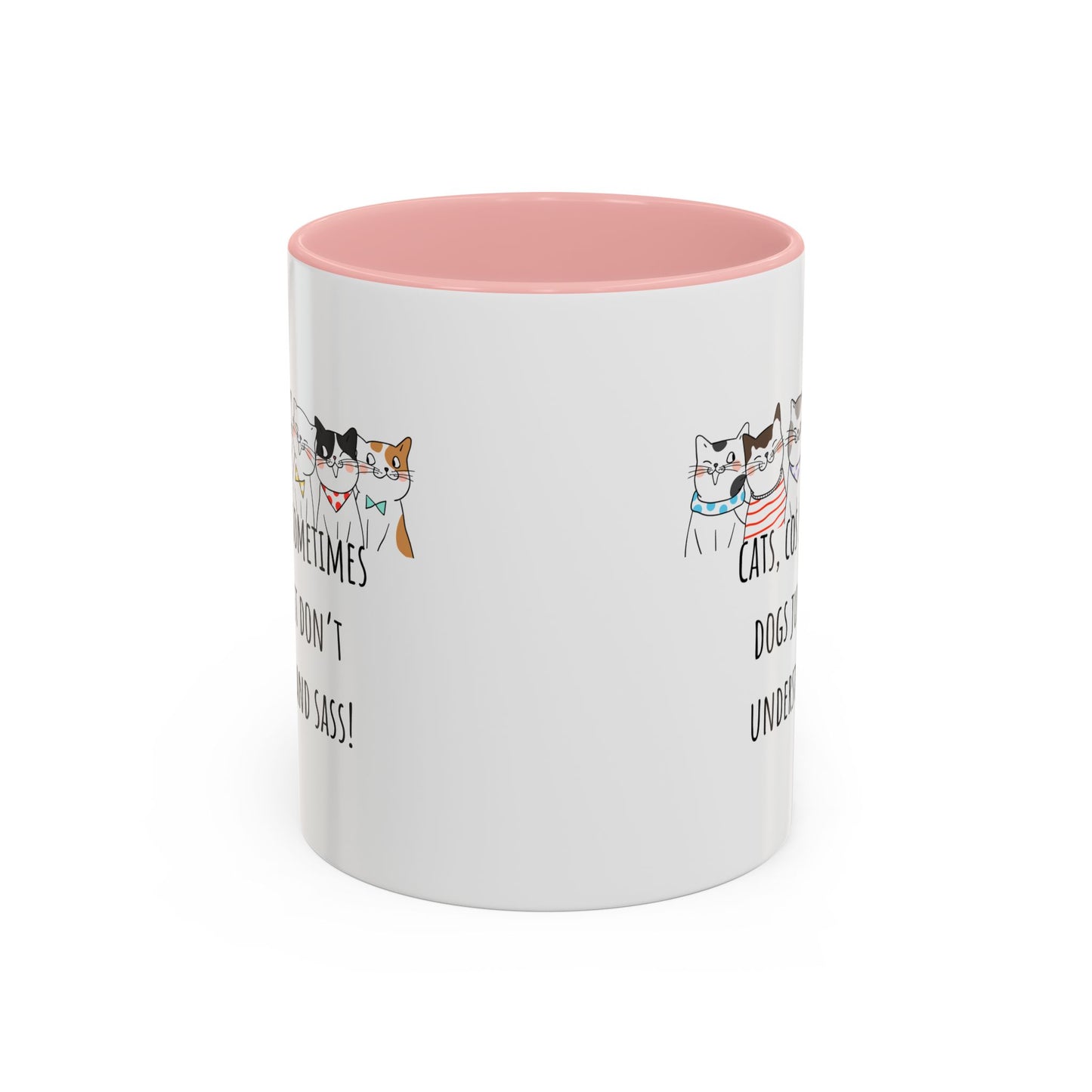 Cats V Dogs Accent Coffee Mug (11oz)