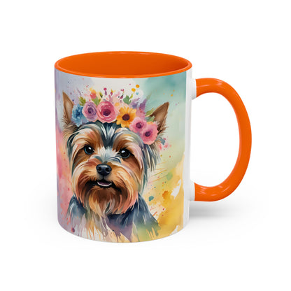 Yorkshire Terrier 01 Accent Coffee Mug - Dog Lover Gift