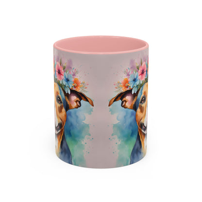 Staffordshire Bull Terrier 02 Accent Coffee Mug - Dog Lover Gift