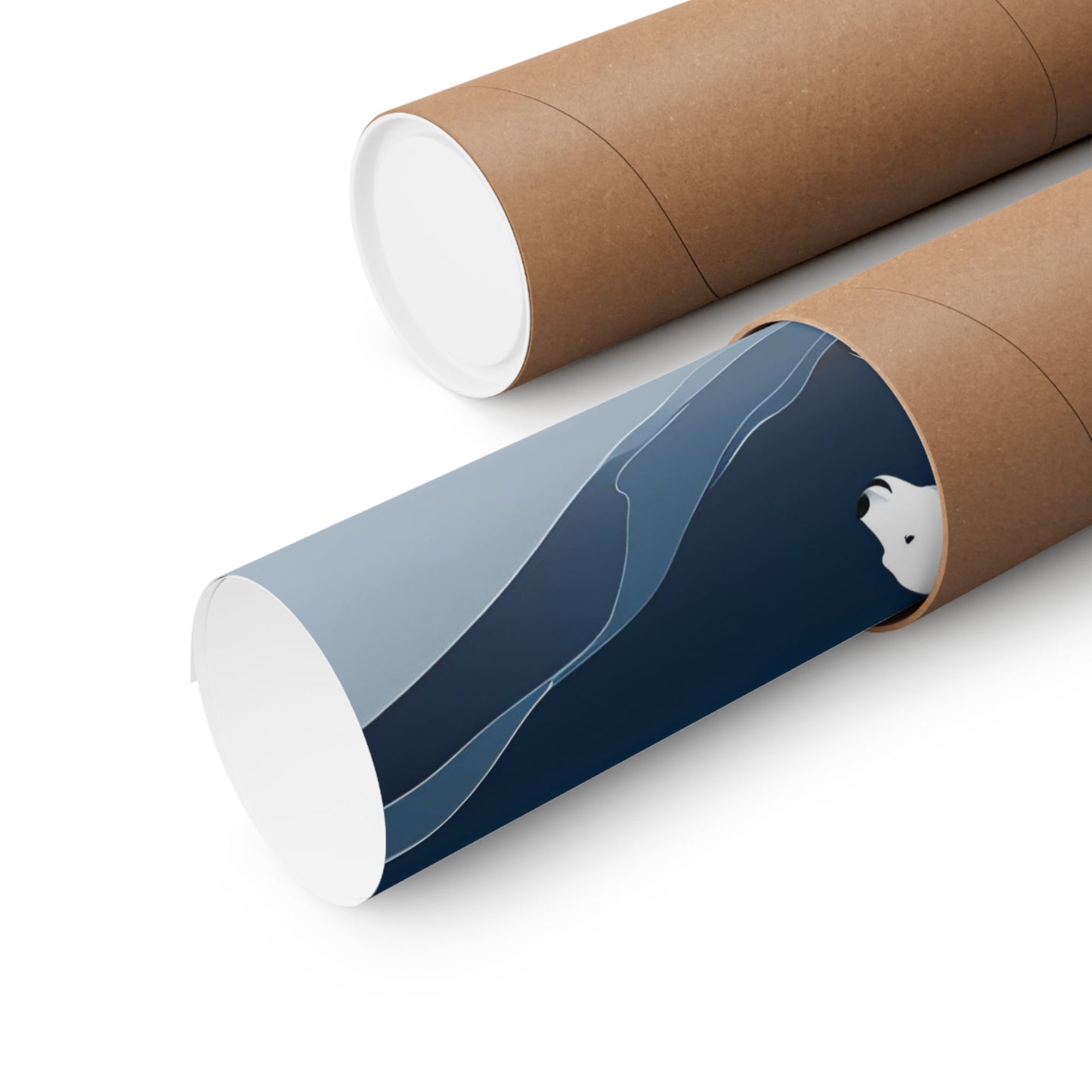 Lone Collection Polar Bear 6 Matte Square Posters