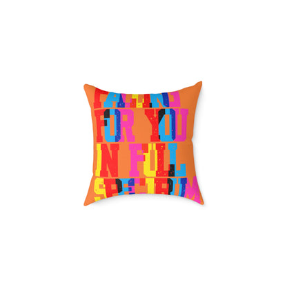 Falling For You In Full Spectrum  Poly Pillow