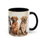 Doggies in a Row 2 Accent Mug 11oz
