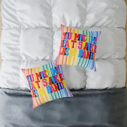 You Make My Heart Sparkle Like A Rainbow Poly Pillow