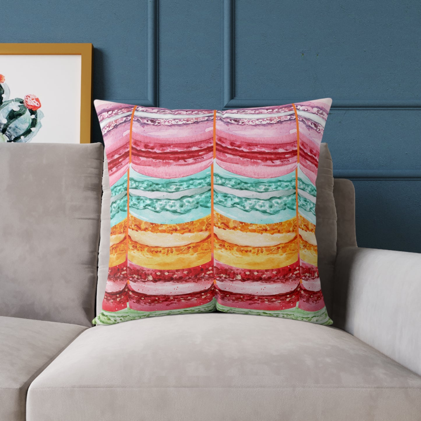 Valentine Macaroons Poly Pillow