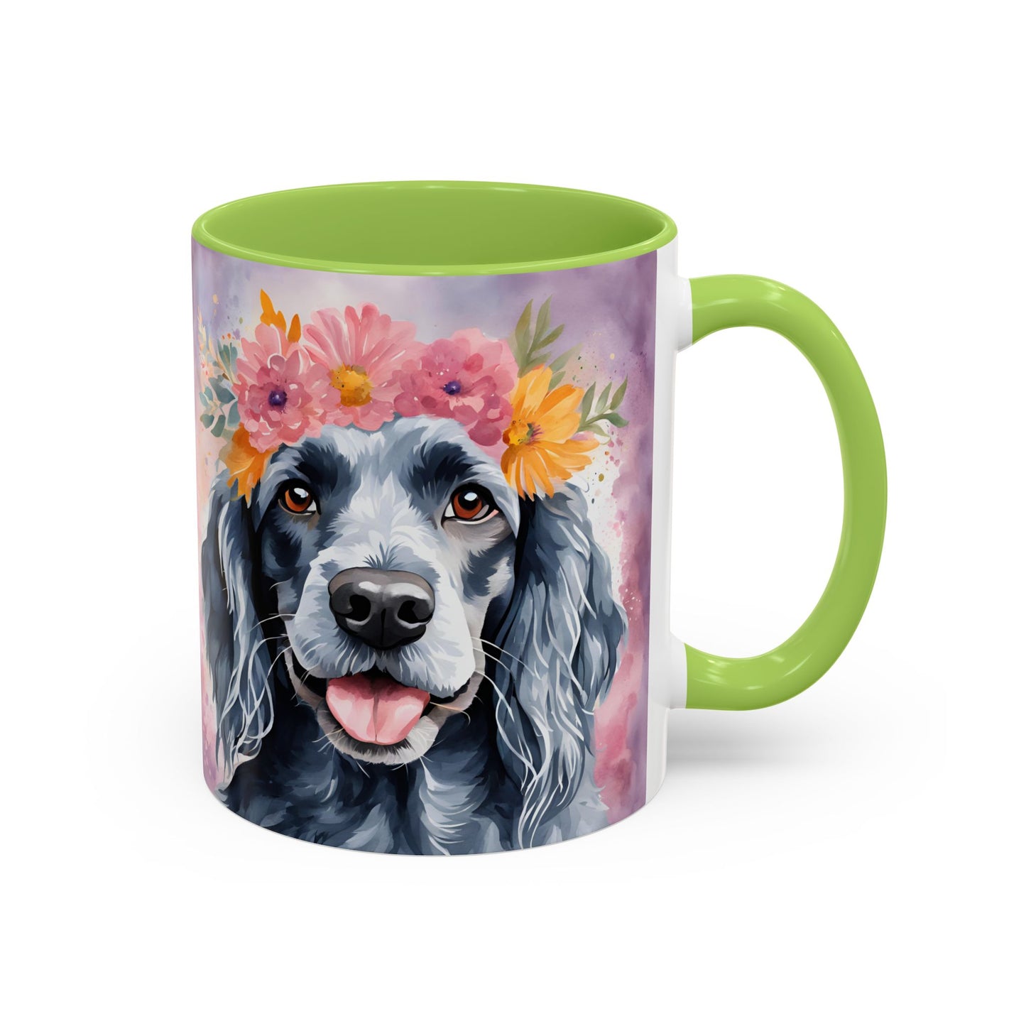 Blue Roan Cocker Spaniel 02 Accent Coffee Mug - Dog Lover Gift