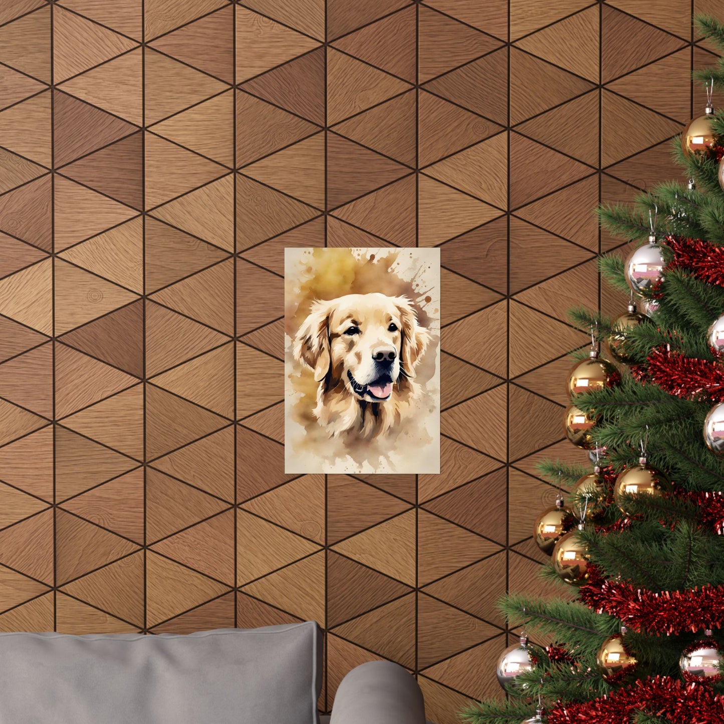 Dogs Golden Retriever 01 Matte Vertical Poster
