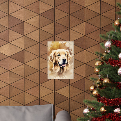 Dogs Golden Retriever 01 Matte Vertical Poster