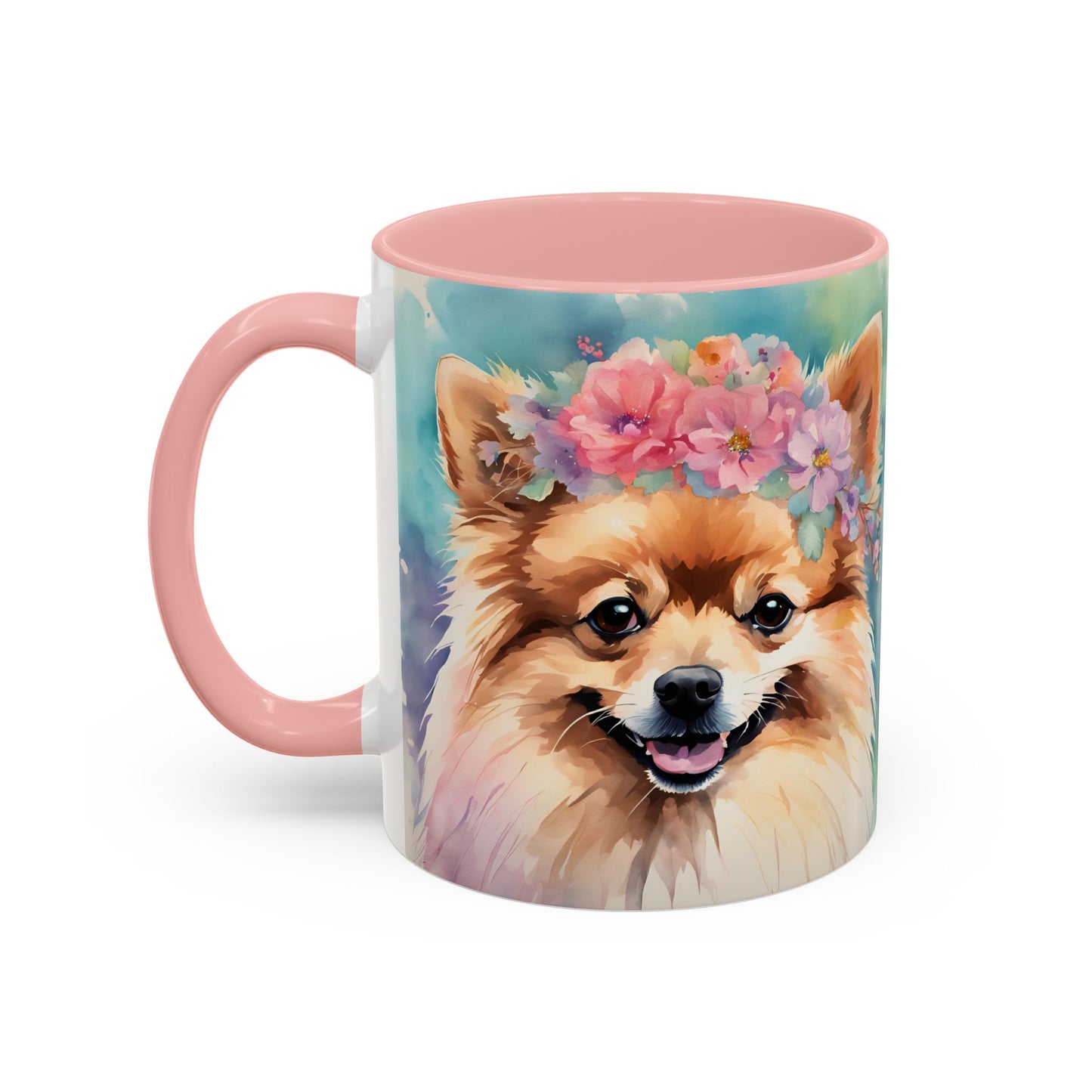 Pomeranian 03 Accent Coffee Mug - Dog Lover Gift