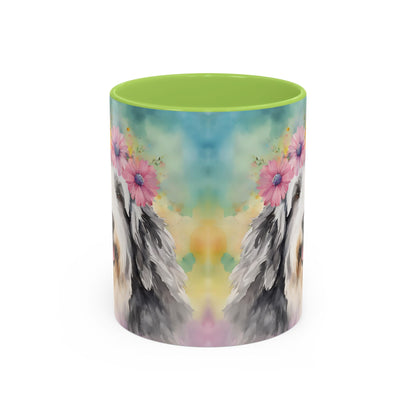 Bearded Collie 03 Accent Coffee Mug - Dog Lover Gift