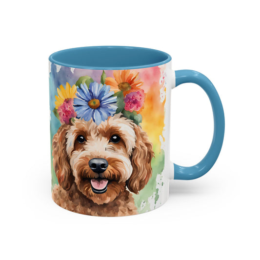 Cockapoo 03 Accent Coffee Mug - Dog Lover Gift