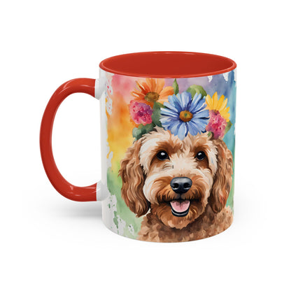 Cockapoo 03 Accent Coffee Mug - Dog Lover Gift