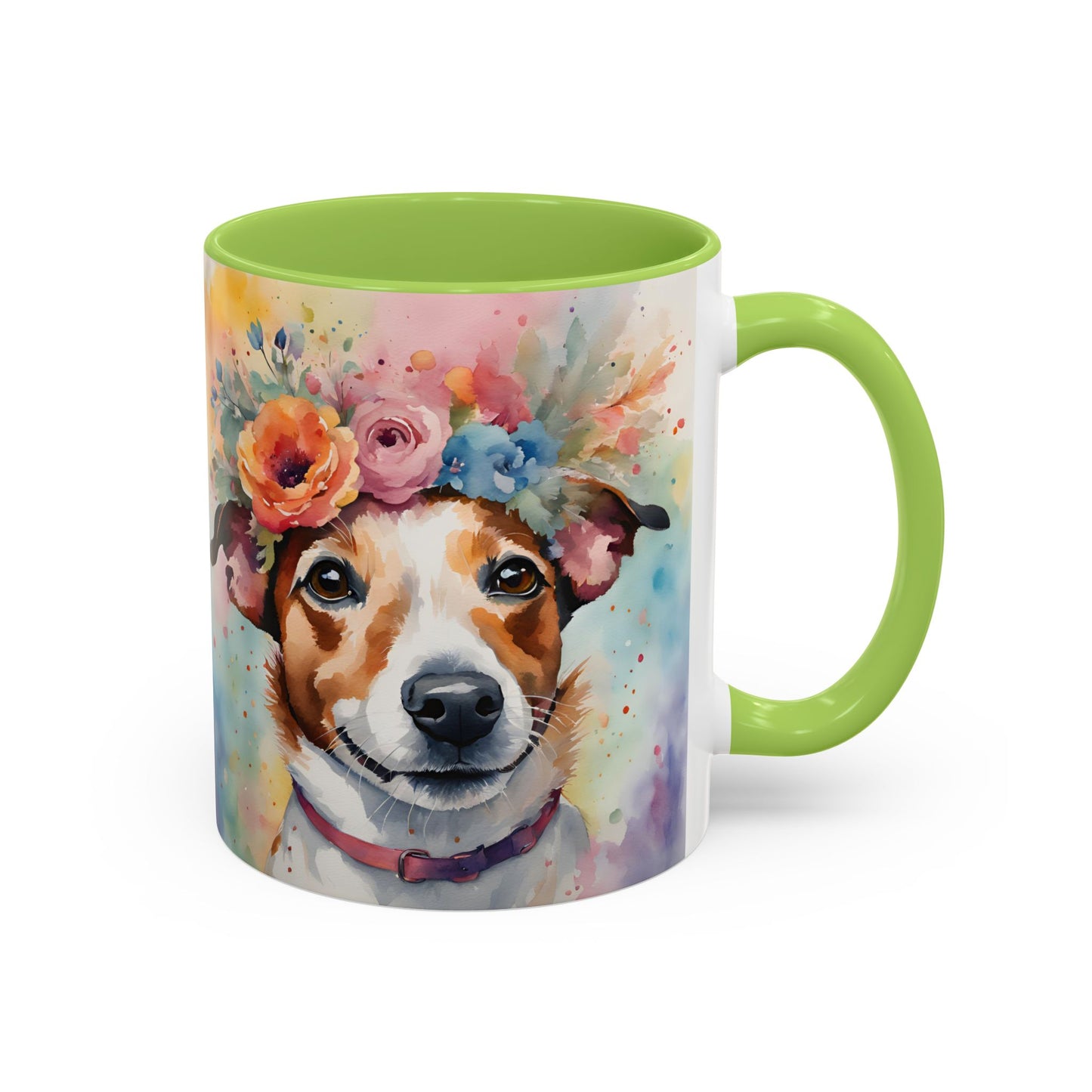 Jack Russell 04 Accent Coffee Mug - Dog Lover Gift