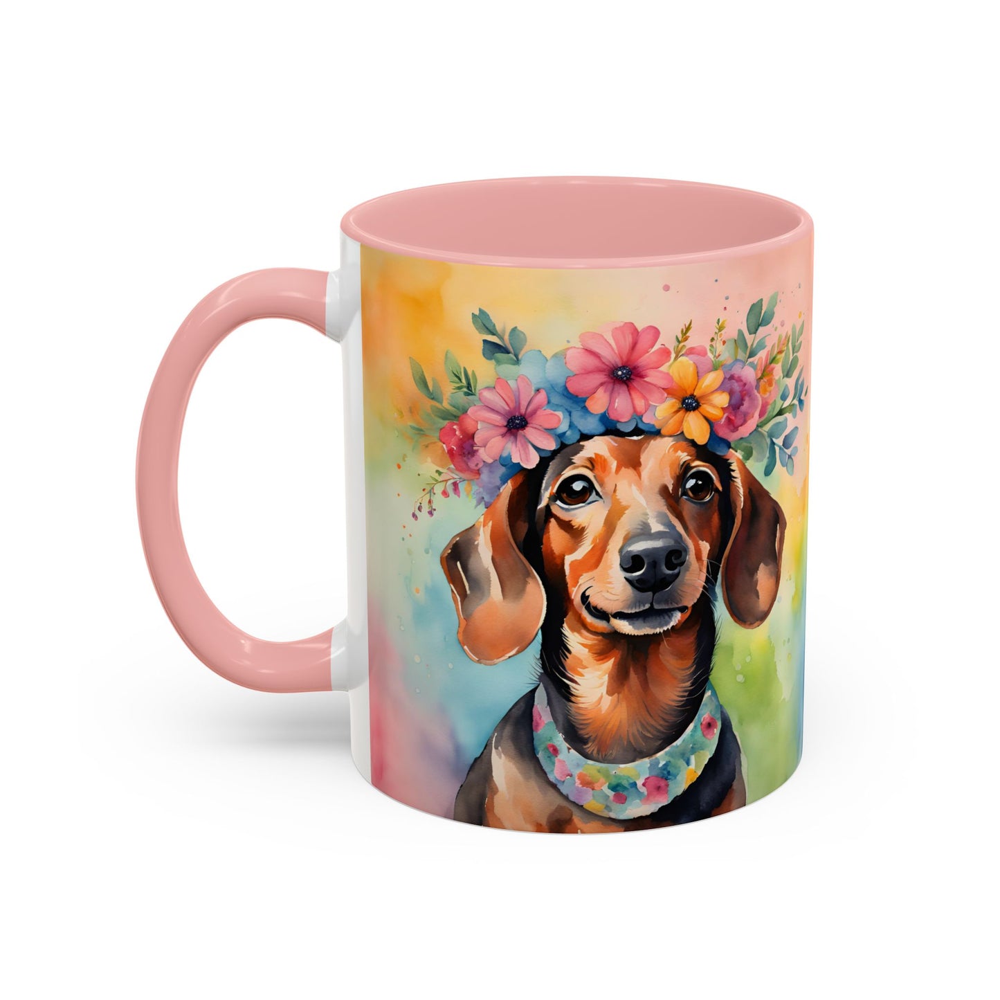 Dachshund 04 Accent Coffee Mug - Dog Lover Gift