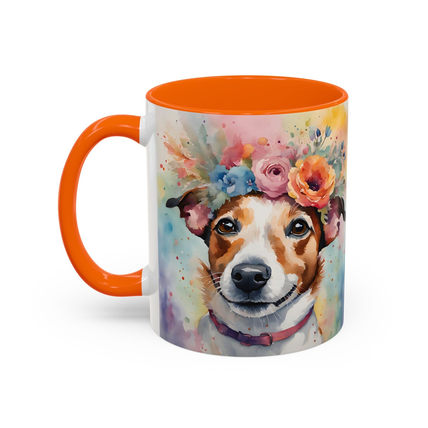 Jack Russell 04 Accent Coffee Mug - Dog Lover Gift