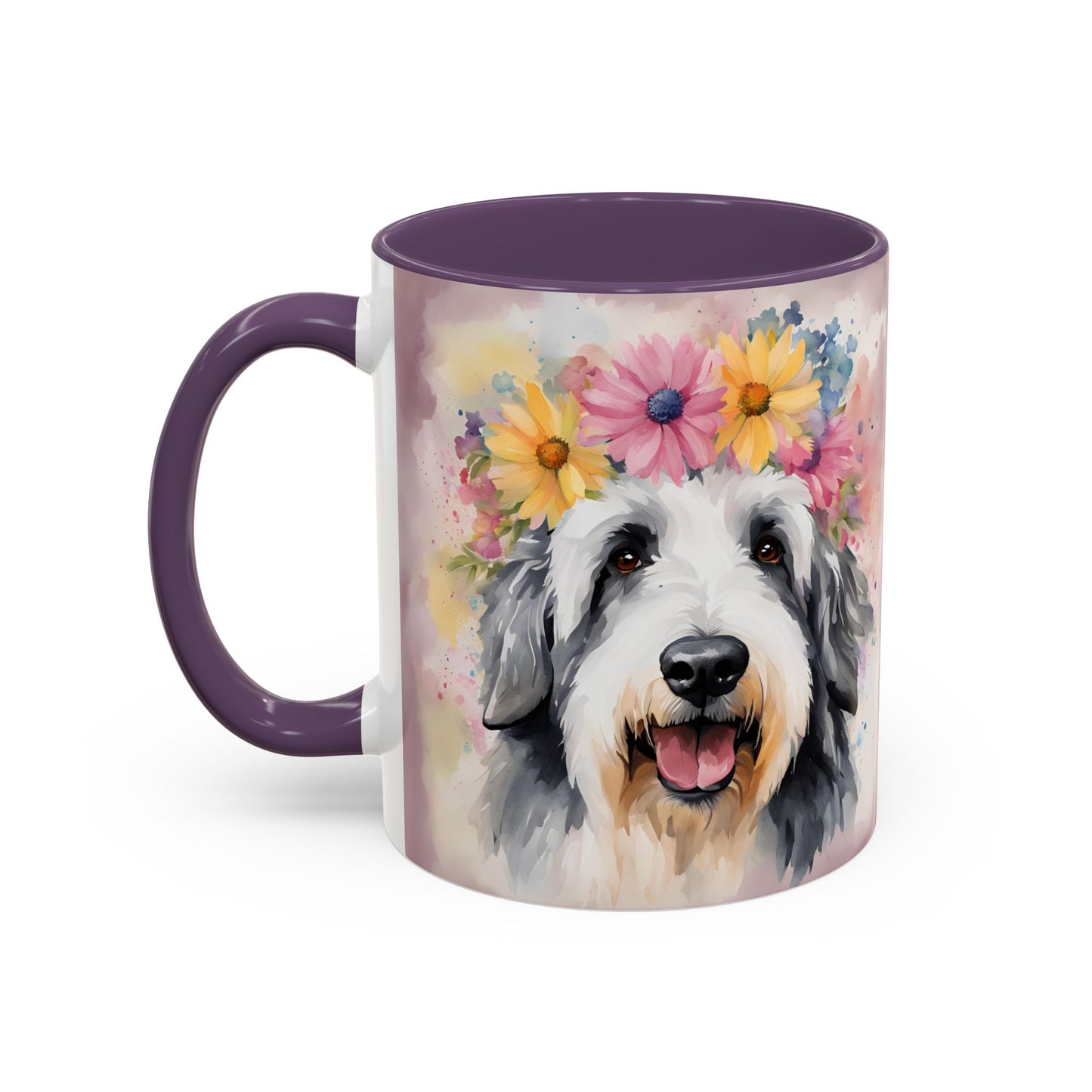 Bearded Collie 01 Accent Coffee Mug - Dog Lover Gift