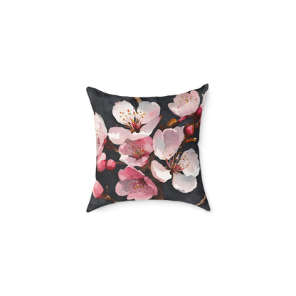 Cherry Blossom 02 Poly Pillow - Natures Beauty Design