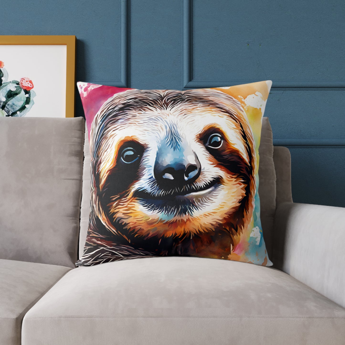 Sloth 02 Poly Pillow - Natures Beauty Design