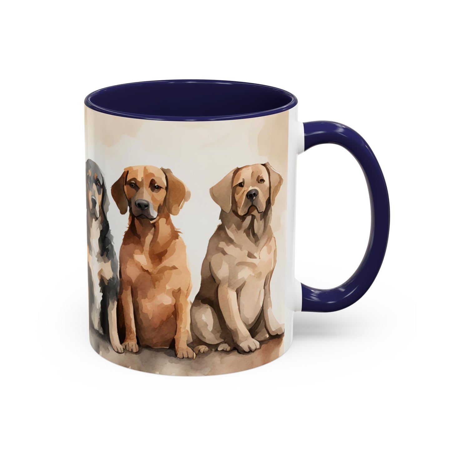 Doggies in a Row 2 Accent Mug 11oz