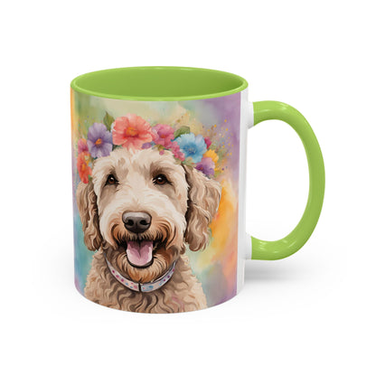 Labradoodle 01 Accent Coffee Mug - Dog Lover Gift