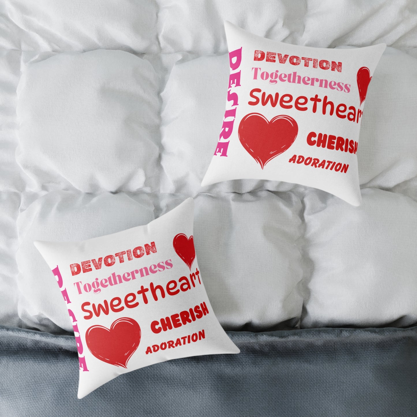Sweetheart Words Poly Pillow