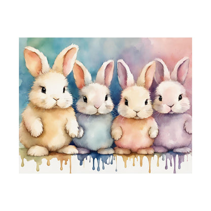 Nursery Bunnies 2 Matte Horizontal Posters