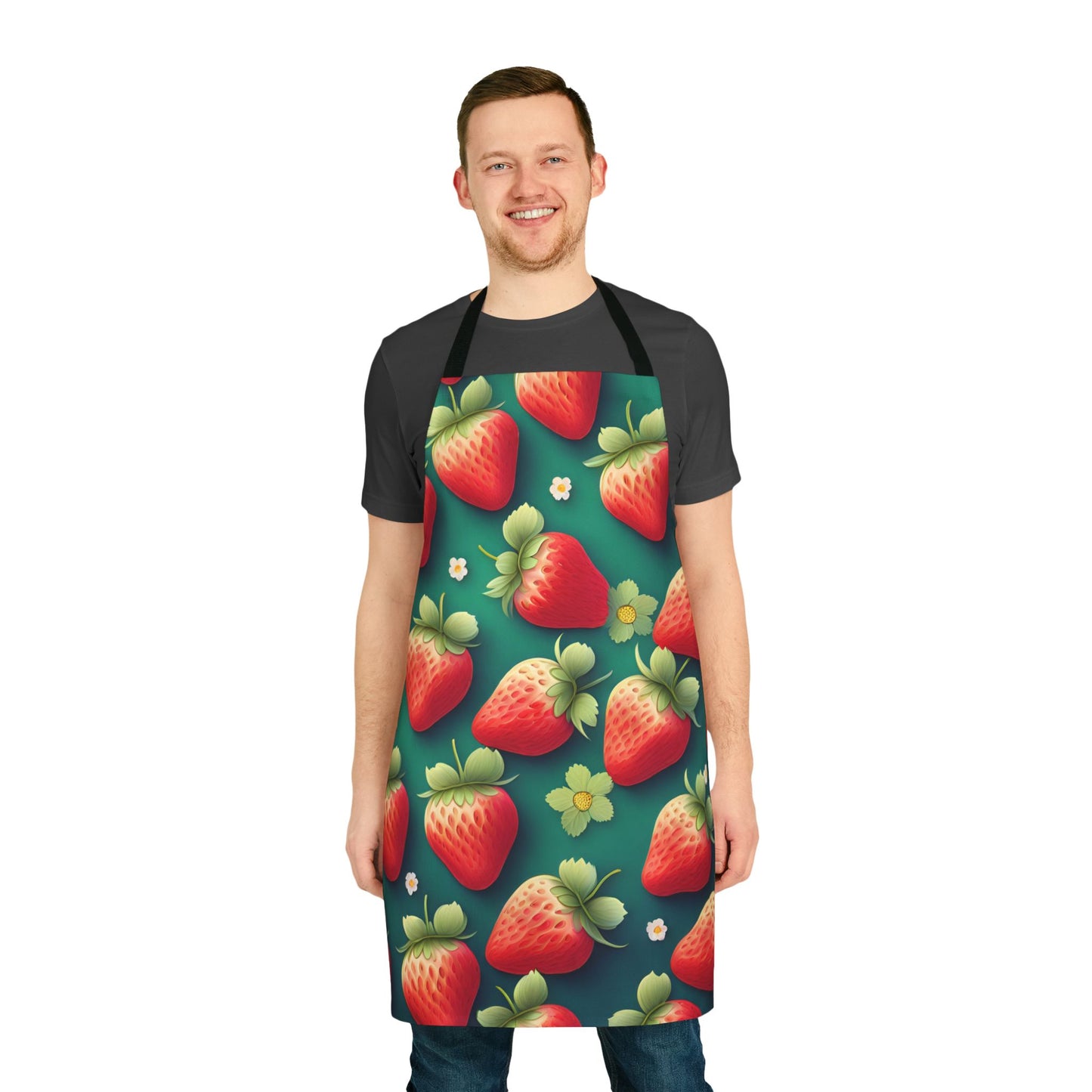 Strawberry 2 Apron, 5 Color Straps (AOP)