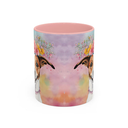 Jack Russell 03 Accent Coffee Mug - Dog Lover Gift