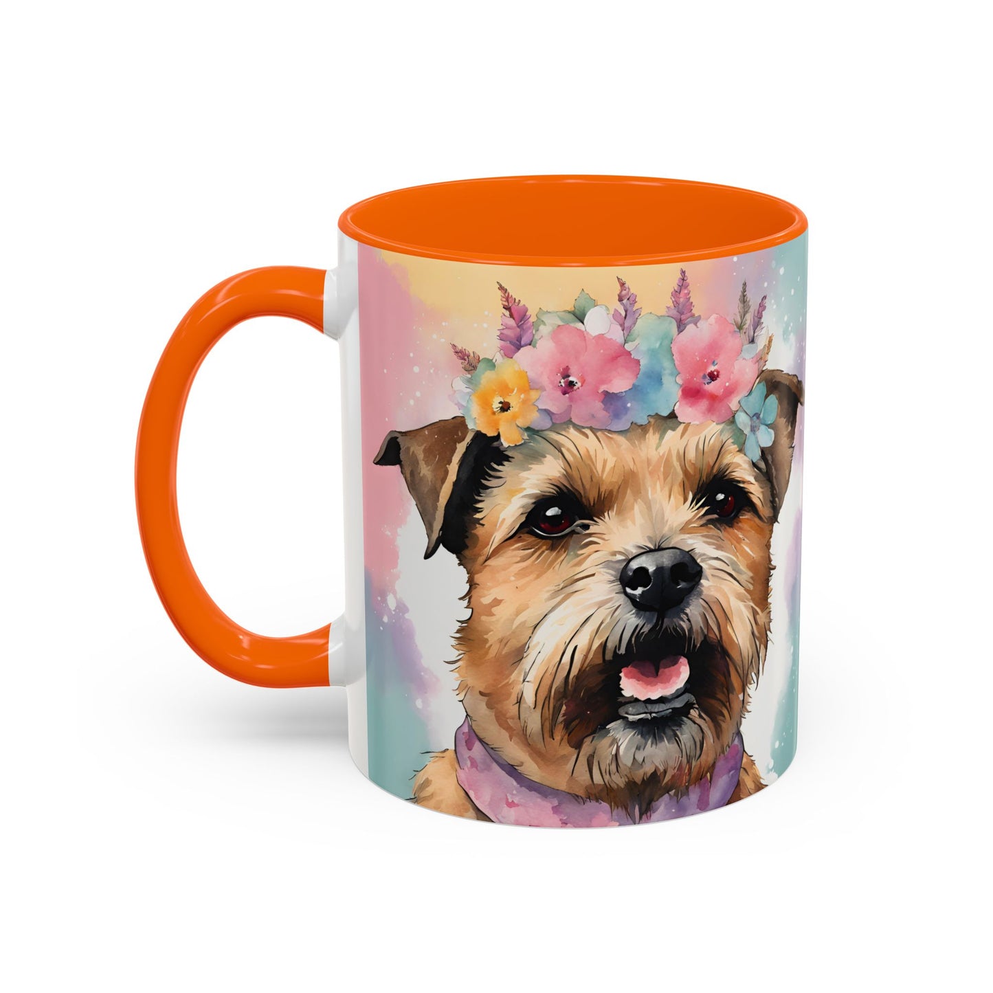 Border Terrier 02 Accent Coffee Mug - Dog Lover Gift
