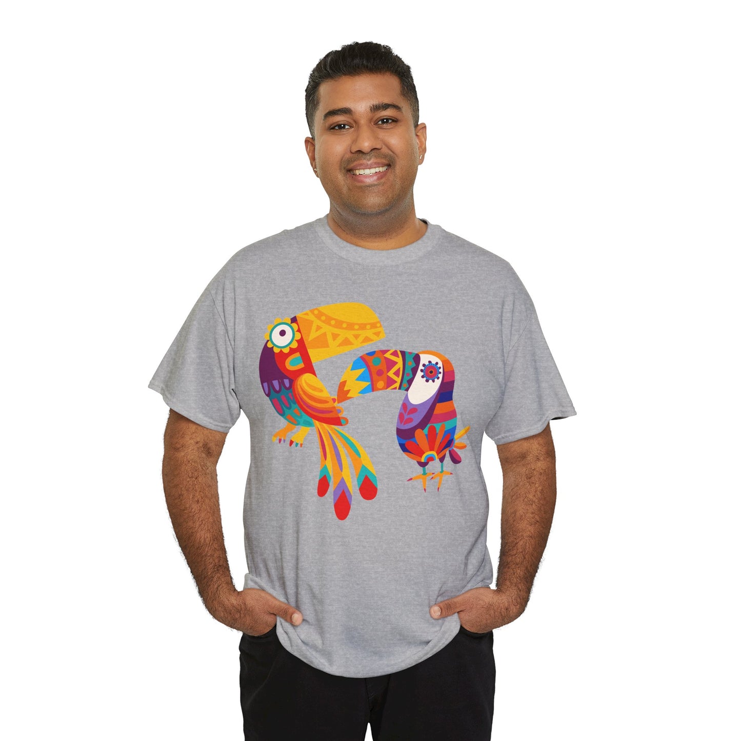 Jazzy birds 08 Unisex Heavy Cotton Tee