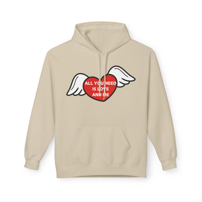 All You Need Is Love and Me Mens Valentines Hoodie