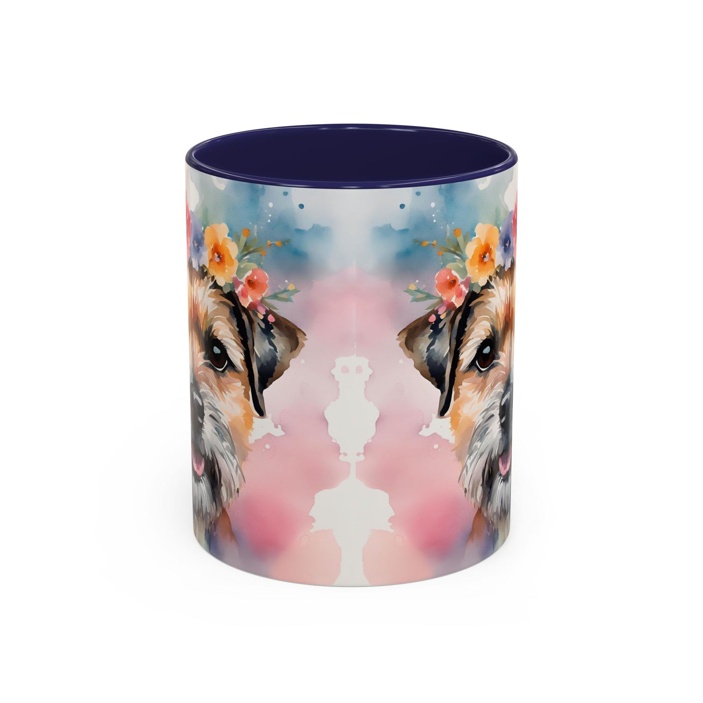 Border Terrier 03 Accent Coffee Mug - Dog Lover Gift