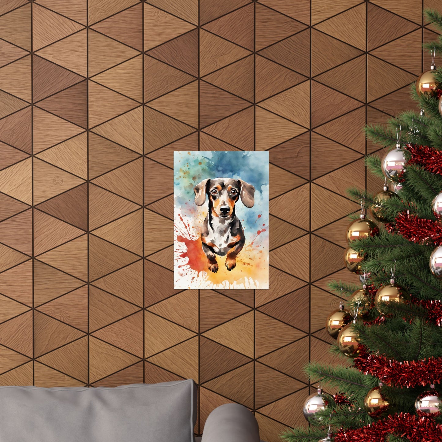 Dogs Dachshund 07 Matte Vertical Poster